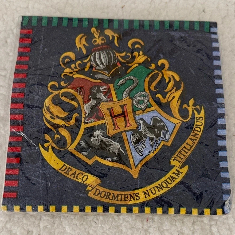 Harry Potter Hogwarts Crest Party Napkins 16ct Wizarding World Unique Industries